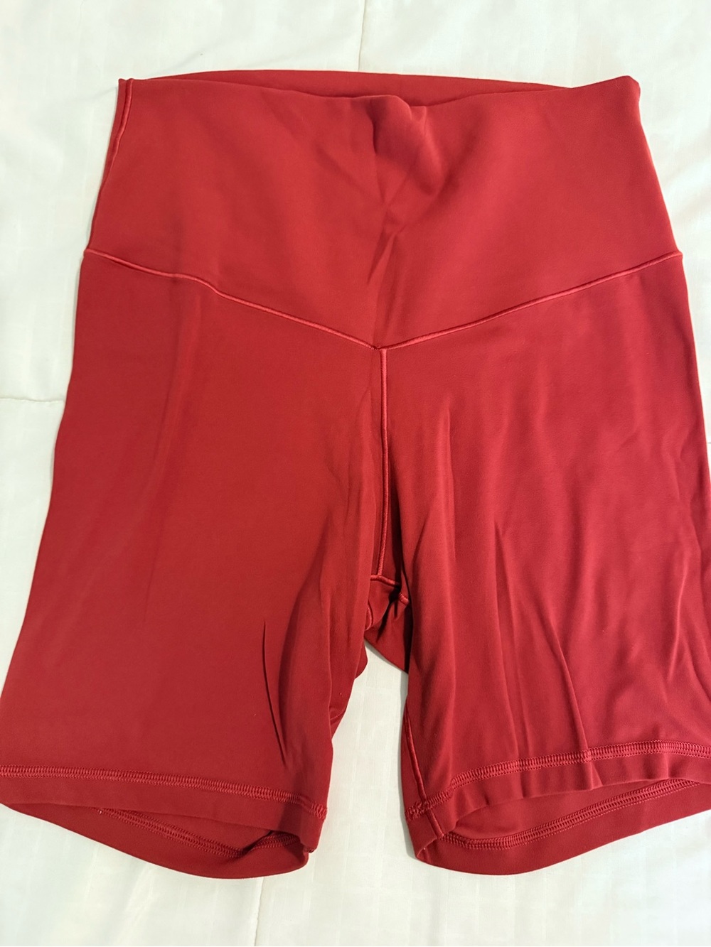aerie High-Rise Red Bike Shorts